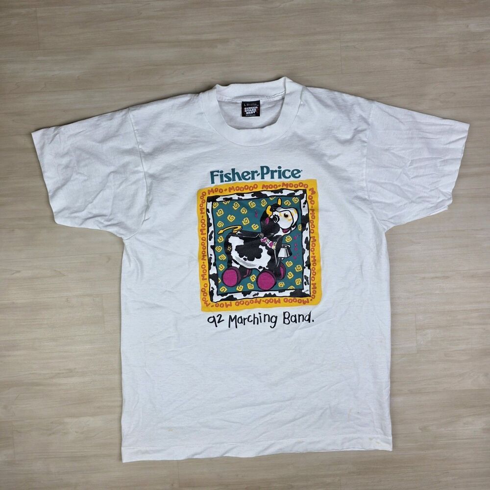 Vintage Fisher Price Screen Stars Best 92 Marching Band Promotion Shirt Large
